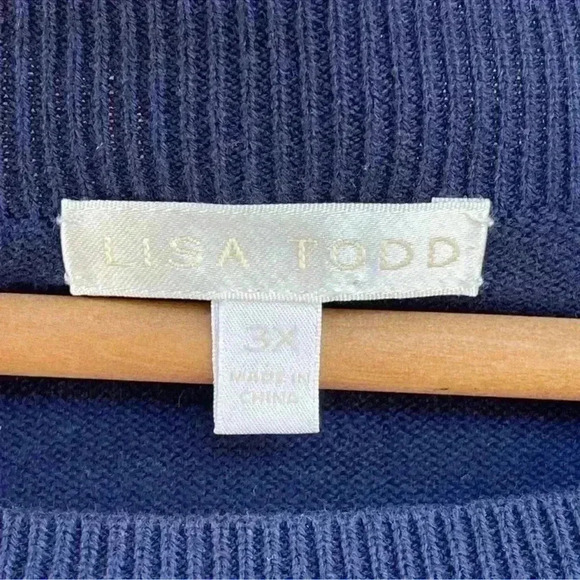 LISA TODD Kiss Kiss Sweater size 3 x - Picture 2 of 6